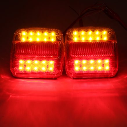 12V LED Caravan Truck Trailer Stop Rear Tail License Plate Indicator Lamp 3