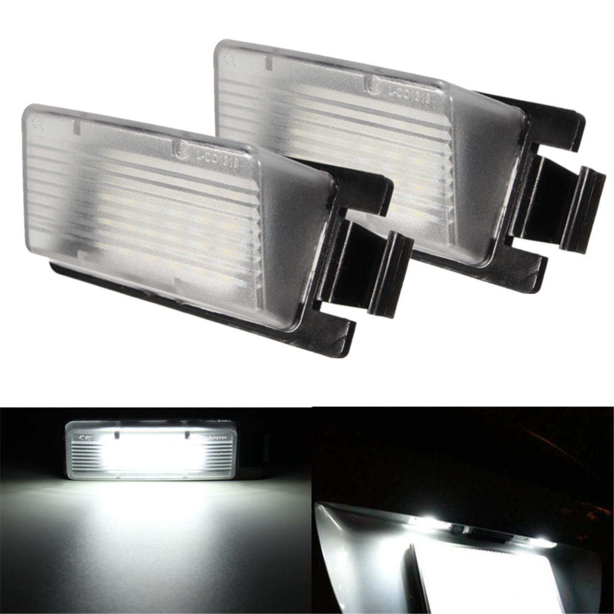 Pair 18LED Number License Plate Light Lamp Bulb White For Nissan Infiniti G37 G35 1 Pair 18LED Number License Plate Light Lamp Bulb White For Nissan Infiniti G37 G35