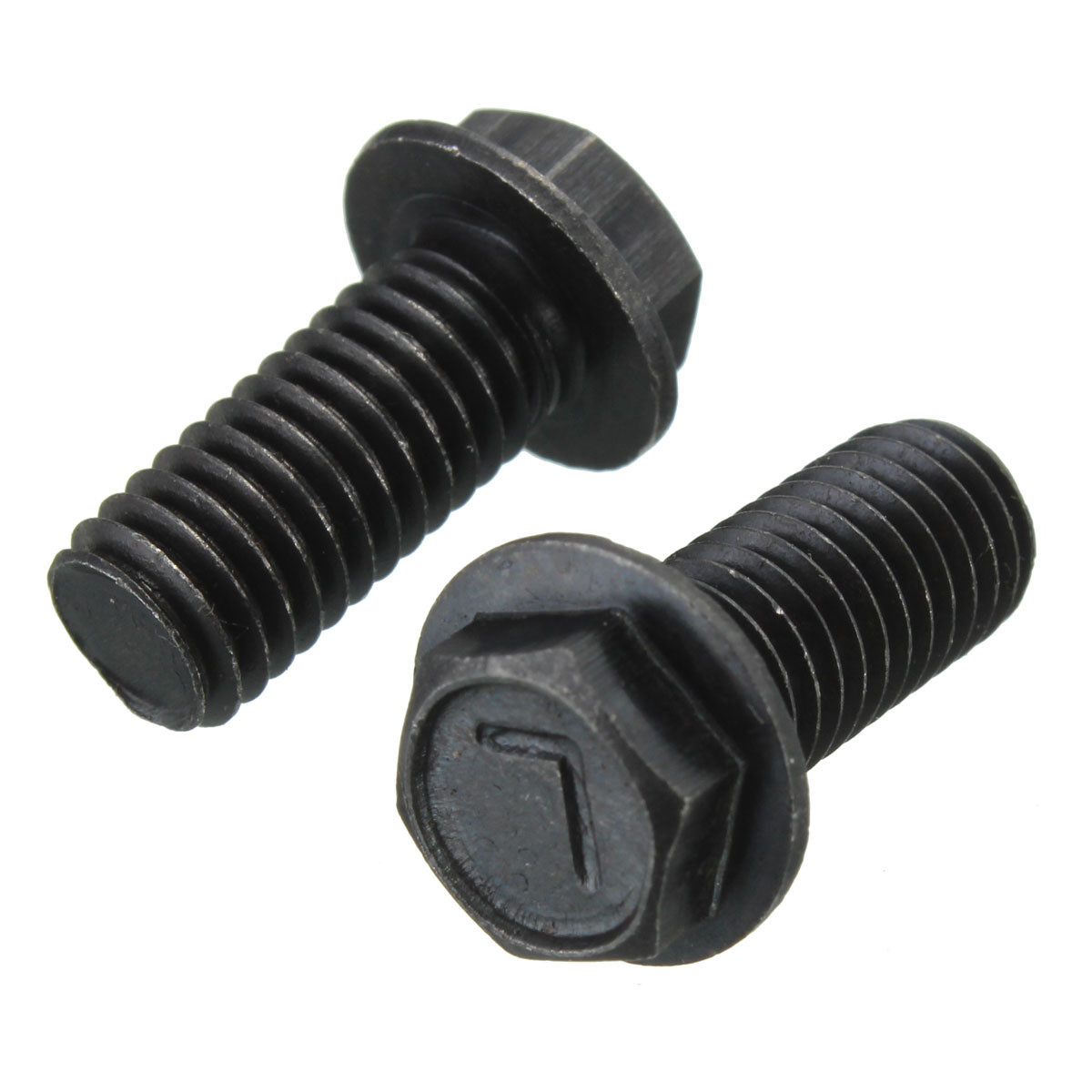 Saw Blade Bolt 18mm Left Hand Thread Black Metal Hex Head Flange 2 Saw Blade Bolt 18mm Left Hand Thread Black Metal Hex Head Flange - Image 2