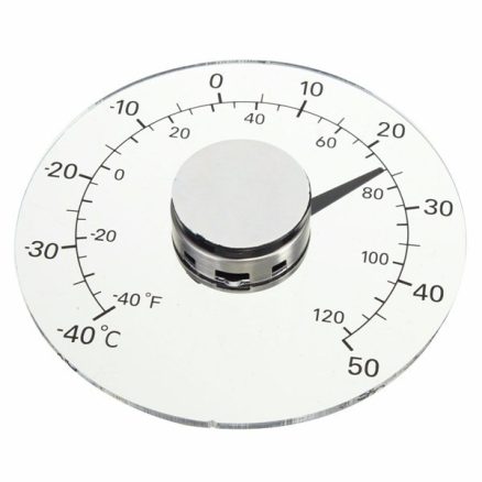 4.33 Inch Thermometer Transparent Round Circular Window Temperature Thermograph 3