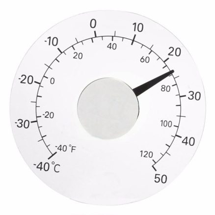 4.33 Inch Thermometer Transparent Round Circular Window Temperature Thermograph 4