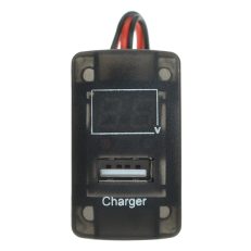 5V 2.1A USB Port Dashboard Volt Meterr Phone Charger for Honda
