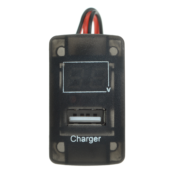 5V 2.1A USB Port Dashboard Volt Meterr Phone Charger for Honda 1