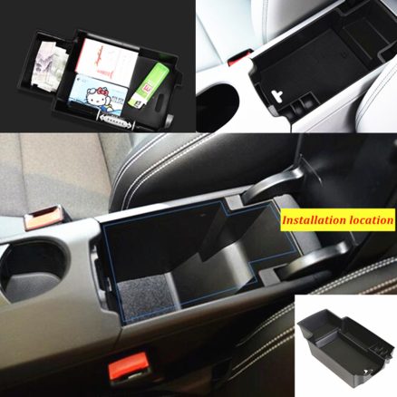 24CM Car Central Storage Box Holder w/Anti-skid Pads For Benz A B CLA GLA Series 5