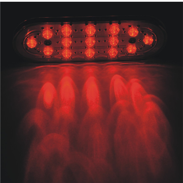 Car Auto 15 LED White Shell Brake Lamp Stop Parking Emergency Safety Warning Light Red Light 5 Car Auto 15 LED White Shell Brake Lamp Stop Parking Emergency Safety Warning Light Red Light - Image 5