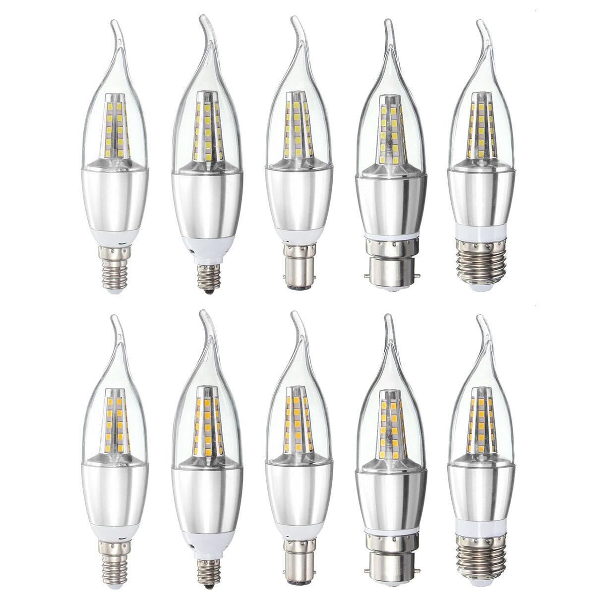E27 E14 E12 B22 B15 6W 35 SMD 2835 LED Warm White White Candle Light Lamp Bulb AC85-265V 3 E27 E14 E12 B22 B15 6W 35 SMD 2835 LED Warm White White Candle Light Lamp Bulb AC85-265V - Image 3