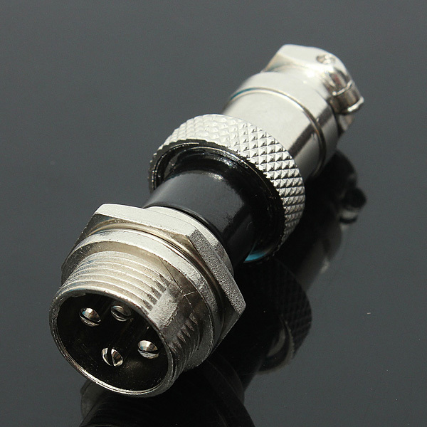 5Pcs GX16-4 4-Pin 16mm Aviation Pug Male and Female Panel Metal Connector 3 5Pcs GX16-4 4-Pin 16mm Aviation Pug Male and Female Panel Metal Connector - Image 3