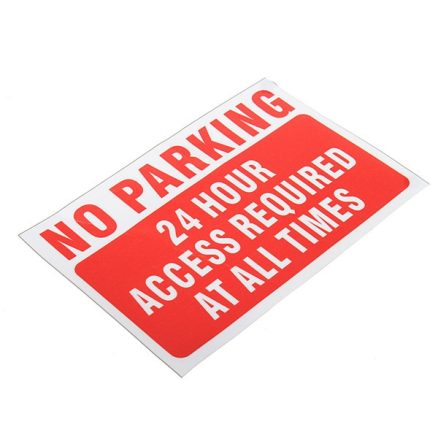 15x10cm Waterproof Vinyl Decal Sticker NO Parking Warning Sign Pattern Words 3