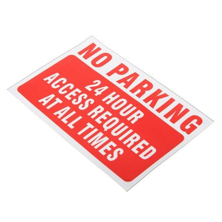 15x10cm Waterproof Vinyl Decal Sticker NO Parking Warning Sign Pattern Words 4