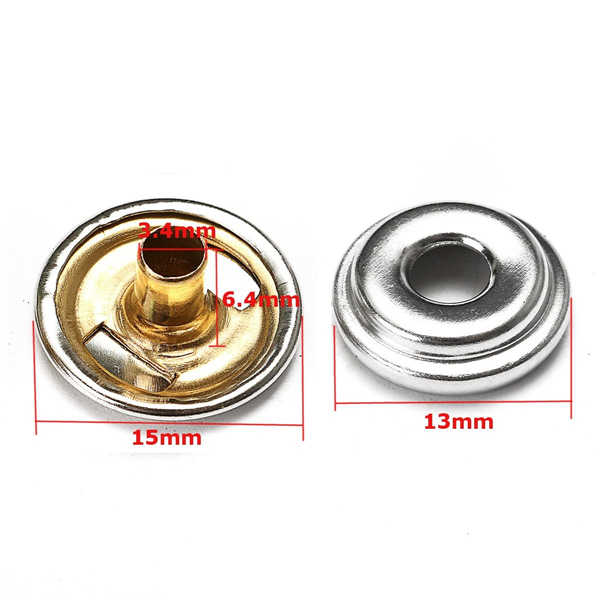 25X Caps Buttons & 25X Sockets Boat Snaps Canvas Dot Snap Rivets 4 25X Caps Buttons & 25X Sockets Boat Snaps Canvas Dot Snap Rivets - Image 4