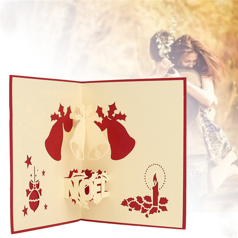 3D Pop Up Greeting Card Table Merry Christmas Post Card Gift Craft Paper DIY 3 3D Pop Up Greeting Card Table Merry Christmas Post Card Gift Craft Paper DIY - Image 3