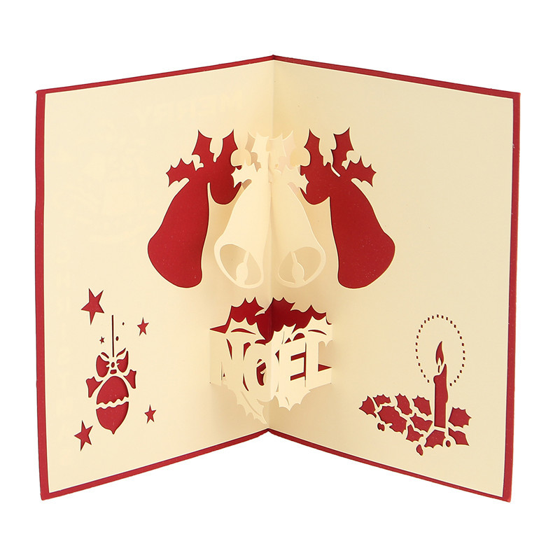 3D Pop Up Greeting Card Table Merry Christmas Post Card Gift Craft Paper DIY 5 3D Pop Up Greeting Card Table Merry Christmas Post Card Gift Craft Paper DIY - Image 5