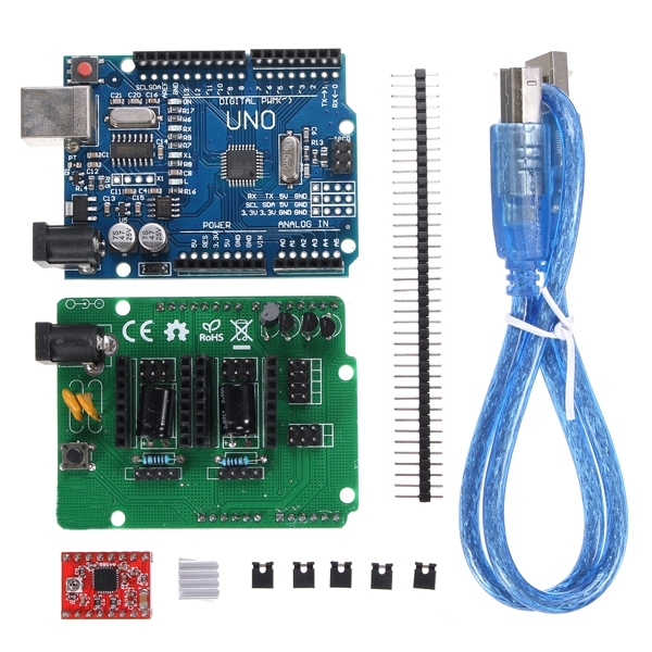 Geekcreit?® UNO R3 Board ZUM Scan Shield Expansion Open Source Kit For DIY Ciclop 3D Printer Scanner 1 Geekcreit?® UNO R3 Board ZUM Scan Shield Expansion Open Source Kit For DIY Ciclop 3D Printer Scanner