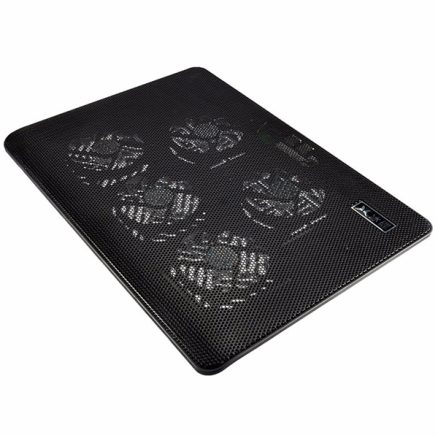 5 Fans LED USB Port Cooling Stand Pad Cooler for 17 inch Laptop Notebook 6