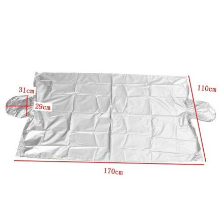 170cmx110cm Car Wind Shield Snow Cover Sunshade Waterproof Protector with Hook 2