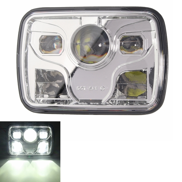 7x6inch LED DRL 32W HID Bulbs High/Low Beam Front Headlight Headlamp Assembly 2