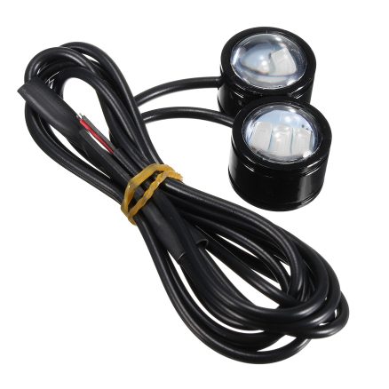 2pcs Motorcycle ATV LED Mirror Warming Flash Decor Strobe License Plate Light Lamp 5