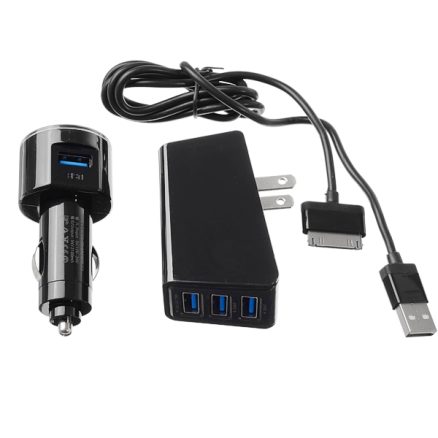 LDNIO DL-AC318 Car Charger 10.5W 2.1A Charger Kit with US Plug USB Wall Chager 6