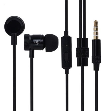 MINGGE-M900 In-Ear Metal Super Bass Compatible Headphone With Microphone 2