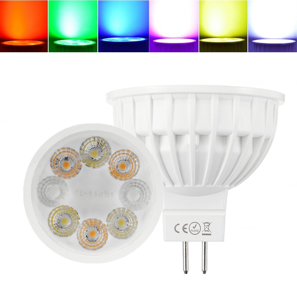 Dimmable MR16 4W RGBCCT MiBOXER LED Spot Lightt Lamp Bulb for Home AC/DC12V 1
