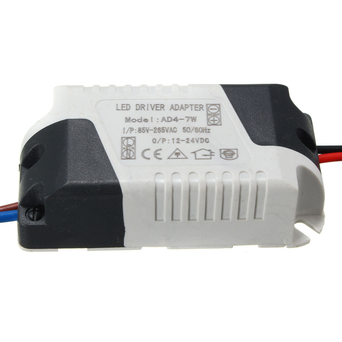 AC85-265V To DC12-24V 4-7W 300mA LED Light Lamp Driver Adapter Transformer Power Supply 1