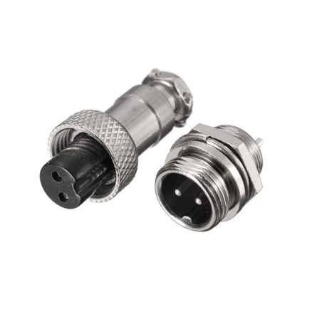 Excellway?® GX12 2Pin Aviation Plug Male/Female 12mm Wire Panel Connector Adapter 4