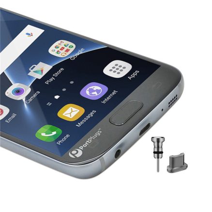 Aluminum Android Dust Plug Set Micro USB Port + Earphone Jack Plugs Sim Card Needle For Smartphone 3