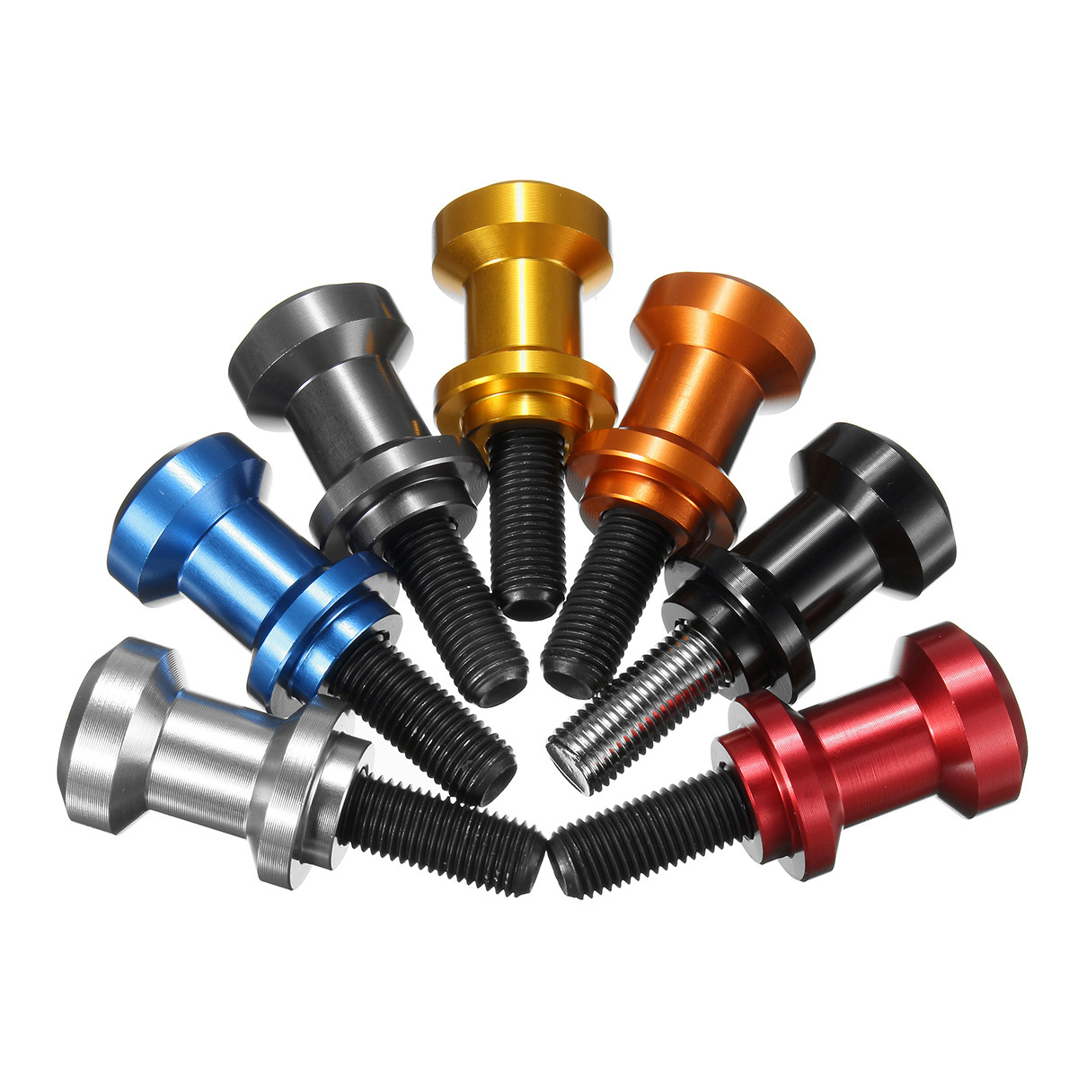 10mm Aluminum CNC Swing Arm Spools Bobbins Slider For Kawasaki ZX6R Yamaha FZR400 2 10mm Aluminum CNC Swing Arm Spools Bobbins Slider For Kawasaki ZX6R Yamaha FZR400 - Image 2