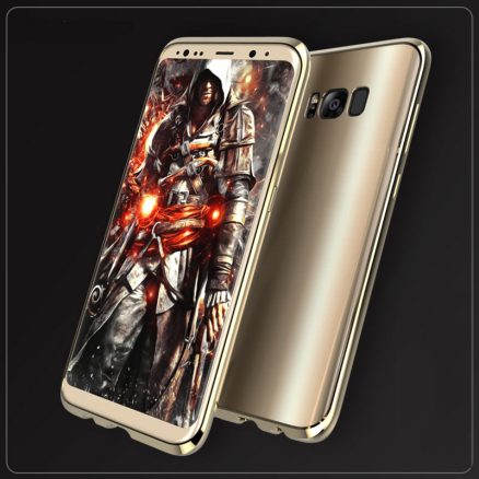 Ultra Thin Aviation Alloy Anti Knock Bumper+Colored Back Cover Case For Samsung Galaxy S8 7