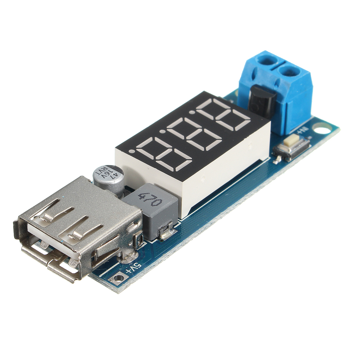 DC-DC 4.5-40V Step Down LED Volt Meterr USB Voltage Converter Buck Module 5V/2A 2 DC-DC 4.5-40V Step Down LED Volt Meterr USB Voltage Converter Buck Module 5V/2A - Image 2
