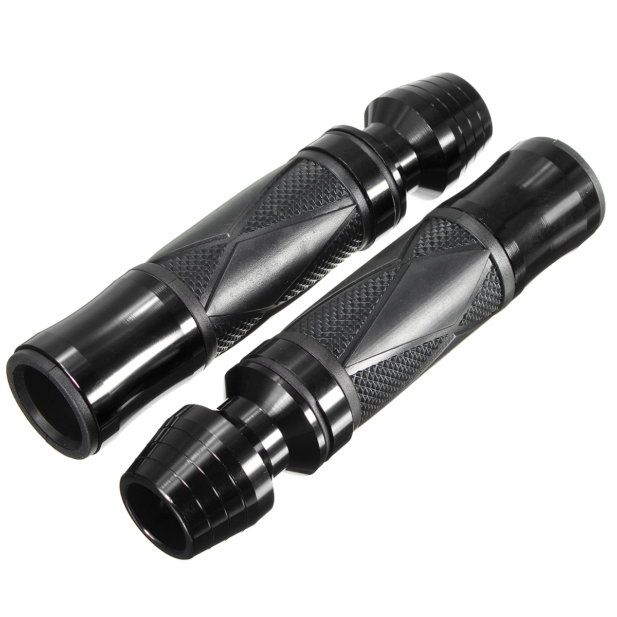 7/8inch Pair Universal Handlebar Rubber Hand Grips Motorcycle Sports Bike Aluminum 3 7/8inch Pair Universal Handlebar Rubber Hand Grips Motorcycle Sports Bike Aluminum - Image 3