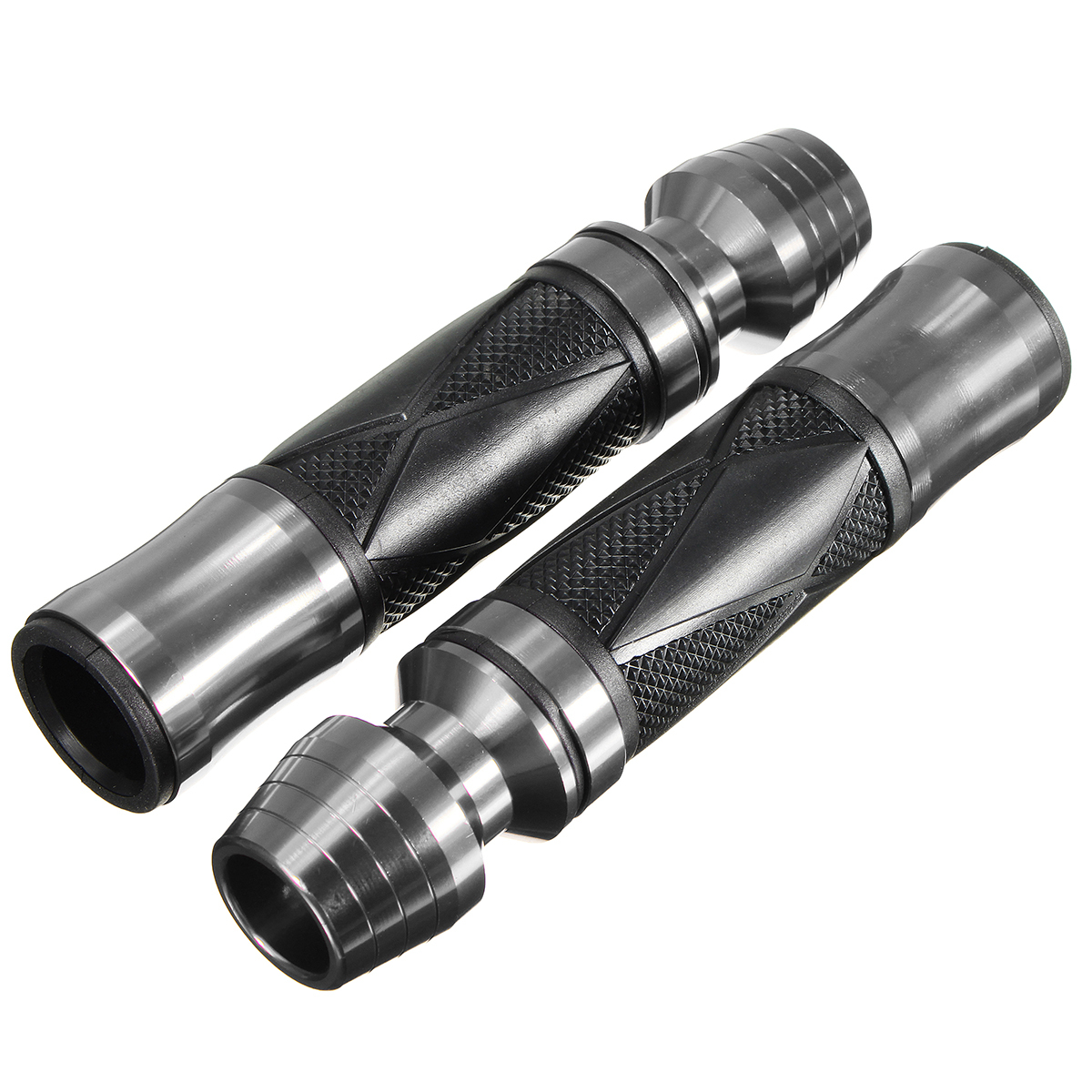 7/8inch Pair Universal Handlebar Rubber Hand Grips Motorcycle Sports Bike Aluminum 4 7/8inch Pair Universal Handlebar Rubber Hand Grips Motorcycle Sports Bike Aluminum - Image 4