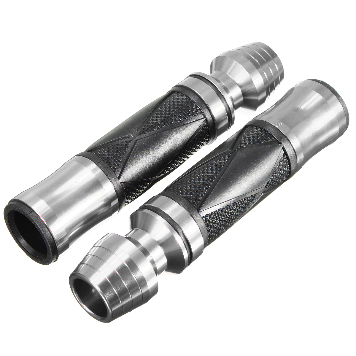 7/8inch Pair Universal Handlebar Rubber Hand Grips Motorcycle Sports Bike Aluminum 5 7/8inch Pair Universal Handlebar Rubber Hand Grips Motorcycle Sports Bike Aluminum - Image 5