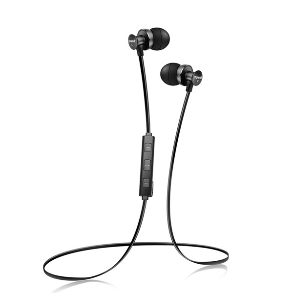 SOWAK S4 In-ear Sport Sweatproof Magnetic Absorption HD Stereo bluetooth Earphone With Mic 1