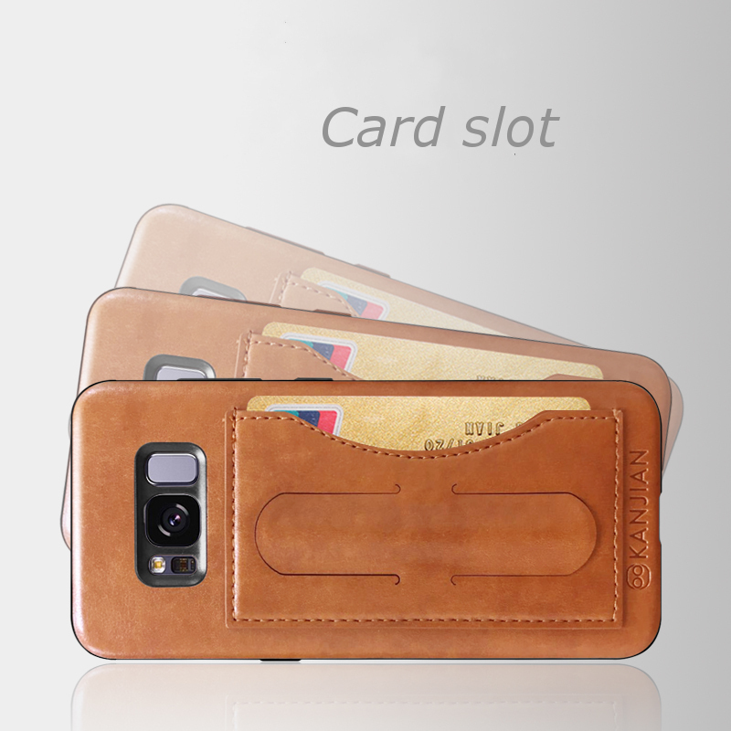 Bakeey?„? PU Leather Kickstand Card Slot Magnetic Cover Case for Samsung Galaxy S8 5.8 Inch 3 Bakeey?„? PU Leather Kickstand Card Slot Magnetic Cover Case for Samsung Galaxy S8 5.8 Inch - Image 3