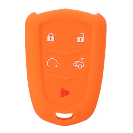 Car Key Cover 5 Buttons Silicone Remote Smart Key Cover Case For Cadillac SRX XTS CTS ATS-L 2