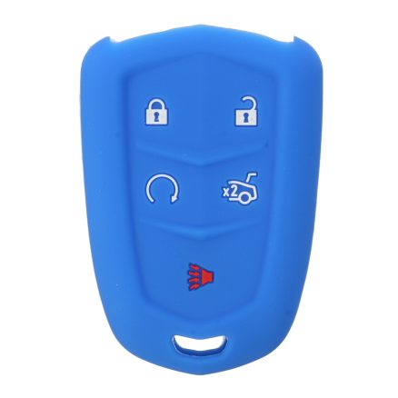 Car Key Cover 5 Buttons Silicone Remote Smart Key Cover Case For Cadillac SRX XTS CTS ATS-L 4