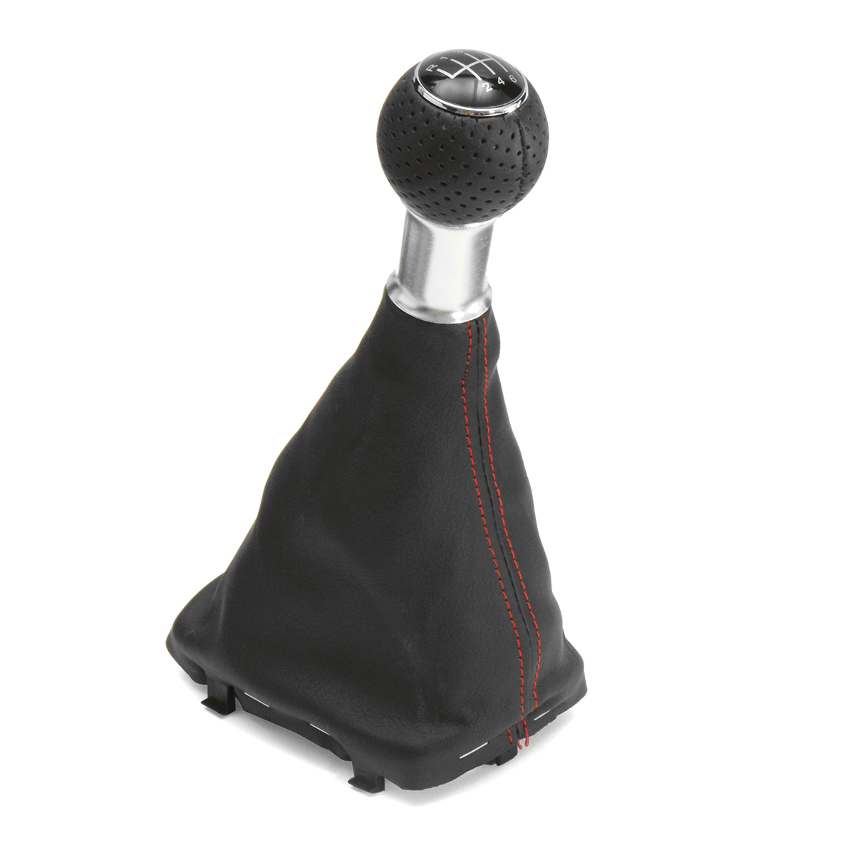 6 Speed Shifter Gear Shift Knob Gaitor Boot Red Line For Audi A3 S3 2001-2003 1