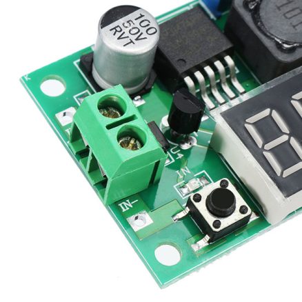 LM2596 DC-DC 1.3V - 37V 3A Adjustable Buck Step Down Power Module 150KHz Internal Oscillation Frequency With Digital Display Over-Heat And Short Circu 7