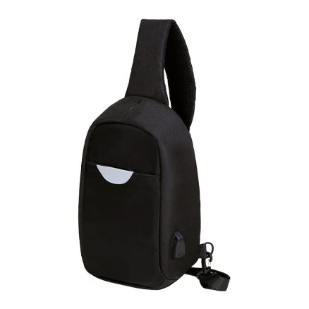 Men External USB Charging Multi-Function Sling Bag Water Repellent Anti Theft Bag for Ipad 3