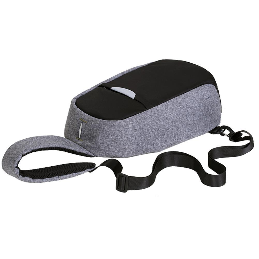 Men External USB Charging Multi-Function Sling Bag Water Repellent Anti Theft Bag for Ipad 5 Men External USB Charging Multi-Function Sling Bag Water Repellent Anti Theft Bag for Ipad - Image 5