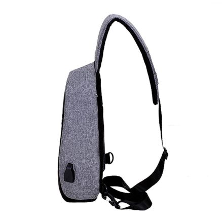Men External USB Charging Multi-Function Sling Bag Water Repellent Anti Theft Bag for Ipad 7