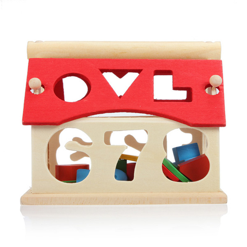 New Kid Wooden Digital Number House Building Toy Educational Intellectual Blocks 2 New Kid Wooden Digital Number House Building Toy Educational Intellectual Blocks - Image 2