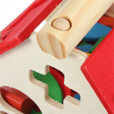 New Kid Wooden Digital Number House Building Toy Educational Intellectual Blocks 3