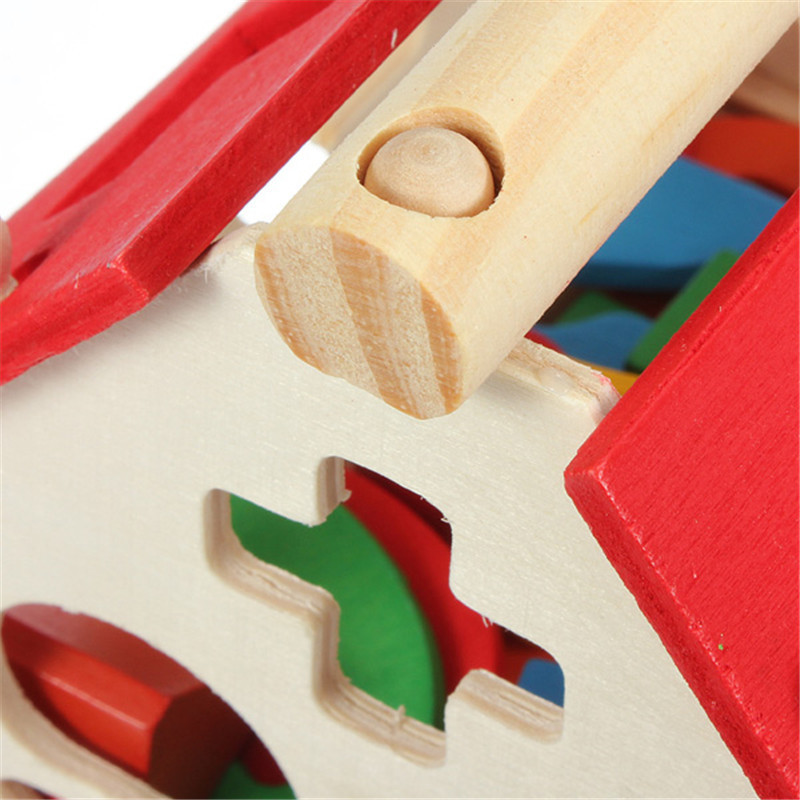 New Kid Wooden Digital Number House Building Toy Educational Intellectual Blocks 3 New Kid Wooden Digital Number House Building Toy Educational Intellectual Blocks - Image 3