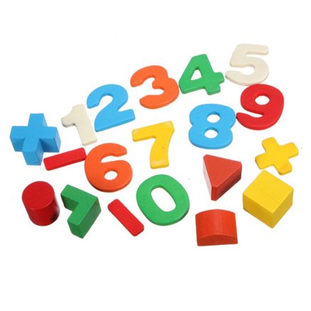 New Kid Wooden Digital Number House Building Toy Educational Intellectual Blocks 4