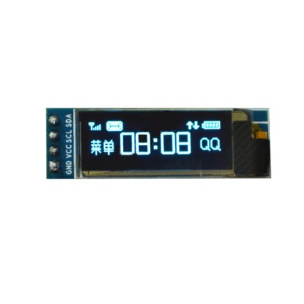 2Pcs Geekcreit 0.91 Inch 128x32 IIC I2C Blue OLED LCD Display DIY Oled Module SSD1306 Driver IC 5