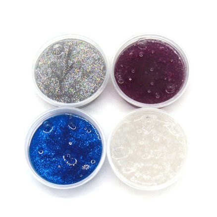 4PCS Kiibru Slime DIY Glitter Shiny Crystal Clay Rubber Mud Plasticine Toy Gift Stress Reliever 2