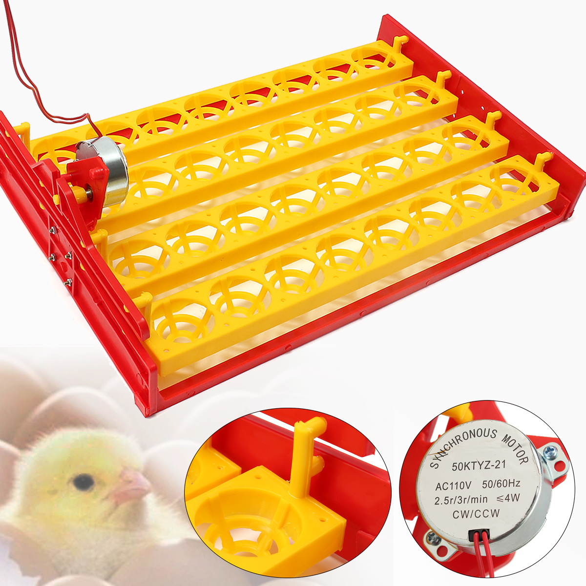 32 Position Incubator Turning Tray With a PCB Turning Motor For Eggs Quail Poultry 6 32 Position Incubator Turning Tray With a PCB Turning Motor For Eggs Quail Poultry - Image 6