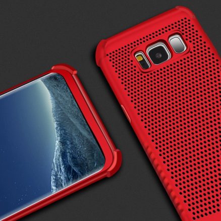 Air Cushion Corners Mesh Heat Dissipation Front & Back Cover TPU Case For Samsung Galaxy S8 7